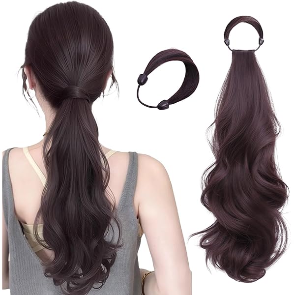 Amazon.co.jp: Sheepyo ポニーテールウィッグ つけ毛 ロング カール